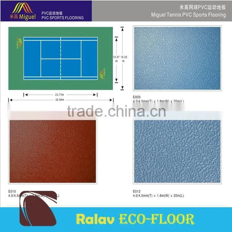 Professional Sport Floor Palstic Flooring Table Tennis PVC Floor