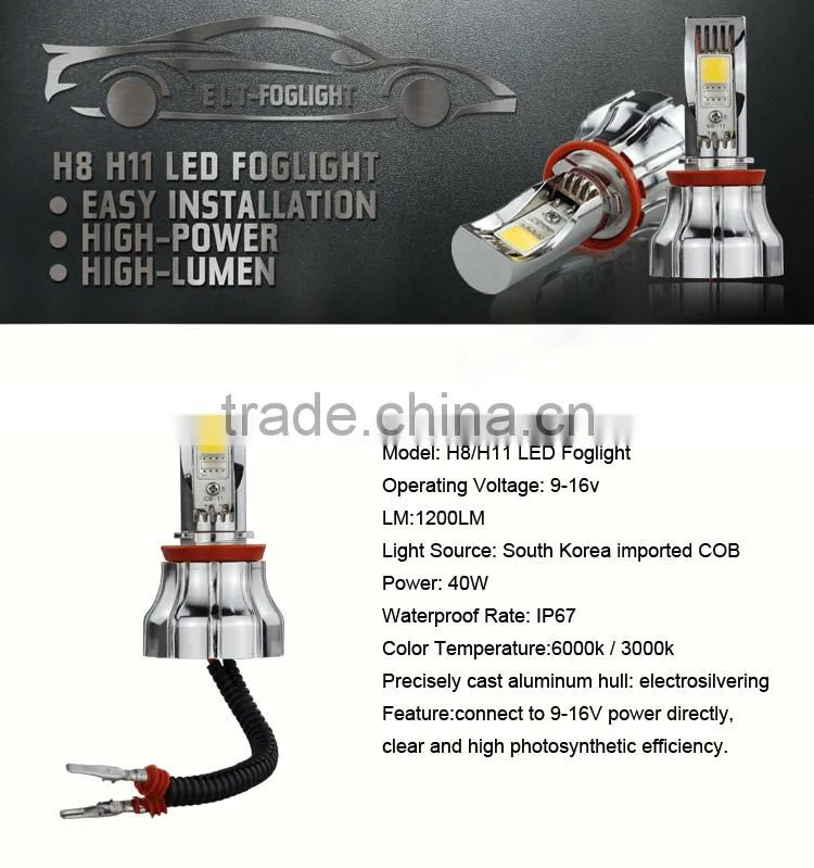 LED Fog Light DRL LED Daytime Running Light For Citroen C4 Picasso