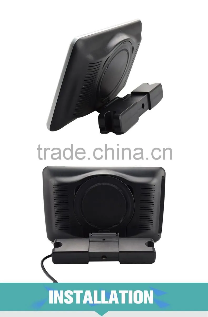 High Resolution 1024*600 quality 10.1 inch TFT HDMI player Touch screen car dvd headrest monitor