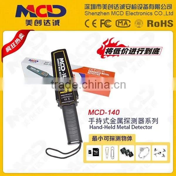 Security Protable Metal Detector MCD-140 Hand Held Super Scanner