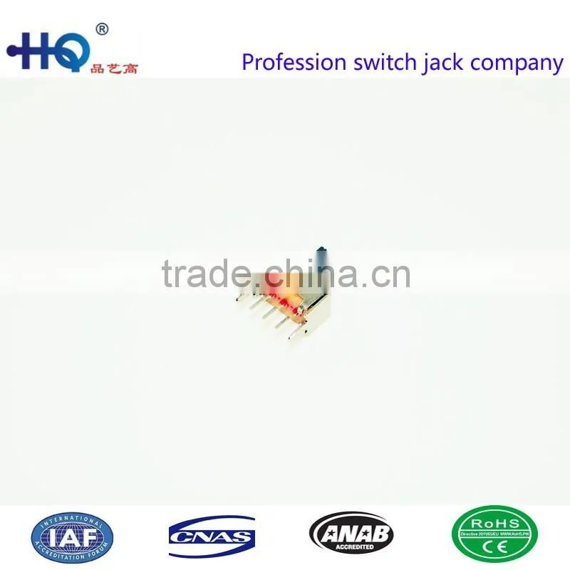 SS-12D02G5 high quality overheat 2position 1P2T vertical slide switch slide switch