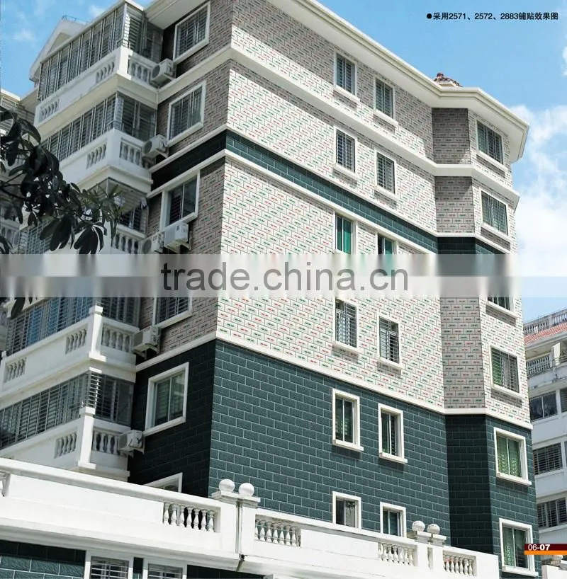 6D HD inkjet tile for outdoor wall 90x280mm