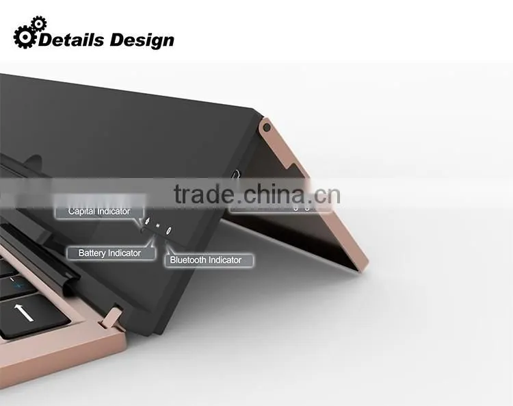Folable universal Bluetooth keyboard for Windows/Android/IOStablets and smart phones with stand