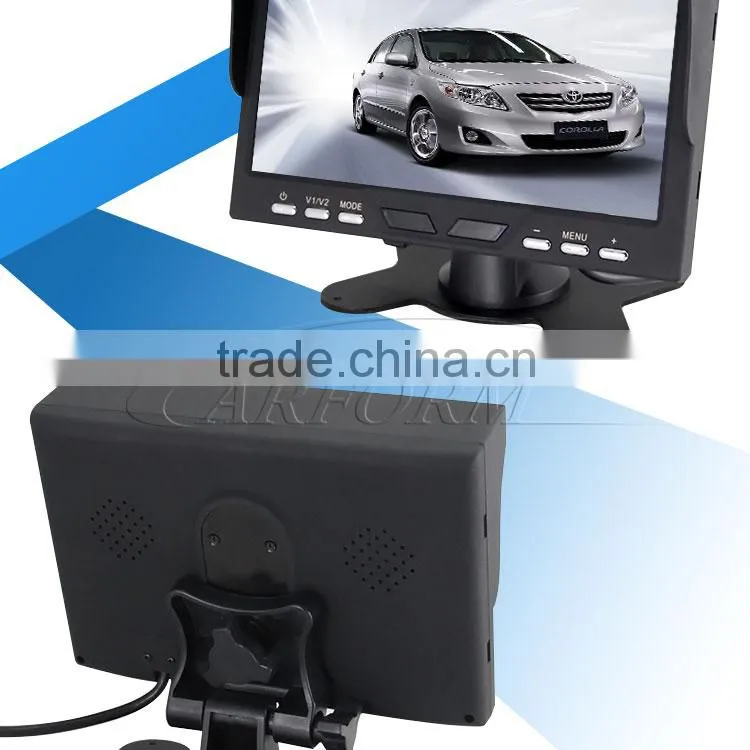 7 inch car lcd monitor with 12v dc input for bus and truck