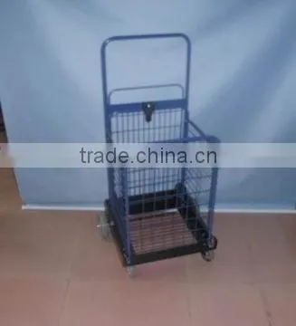 Heavy duty plate luggage trolley hand cart