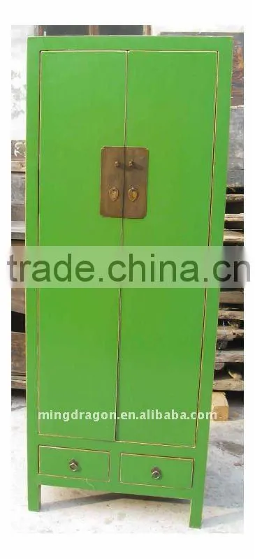 Chinese Antique Pink Wardrobe / Wedding Cabinet