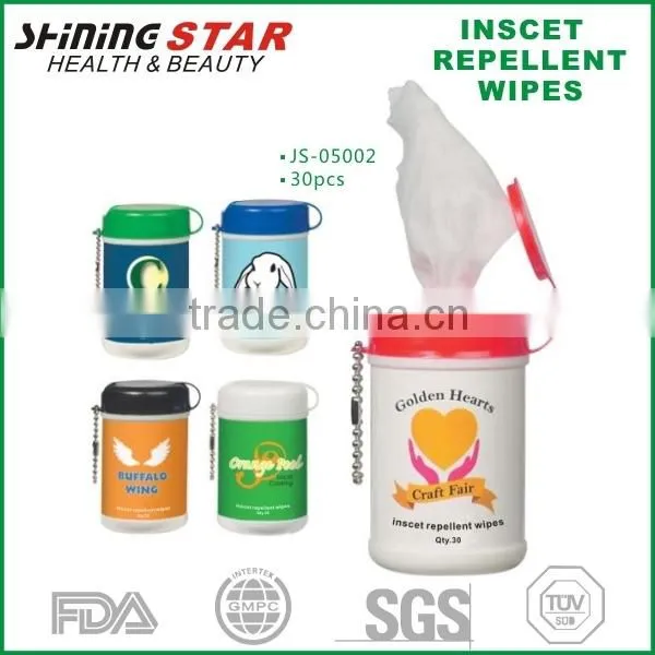 JS-05002 30pcs PP anti mosquito wipes body spray