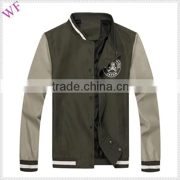 OEM cheap designer brand name men's autumn jacket