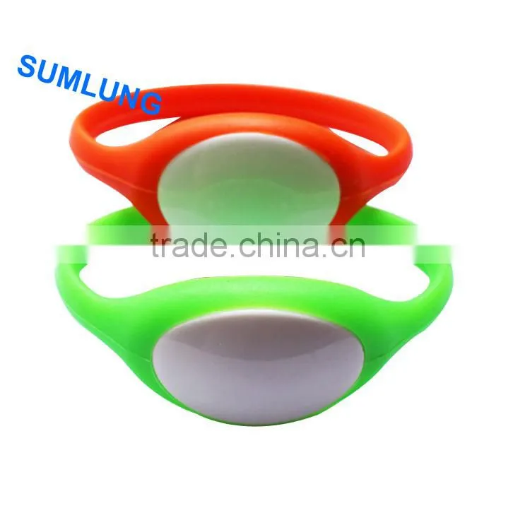 Colorful waterproof 125KHz EM Proximity RFID Wristband 9 colors for your choices