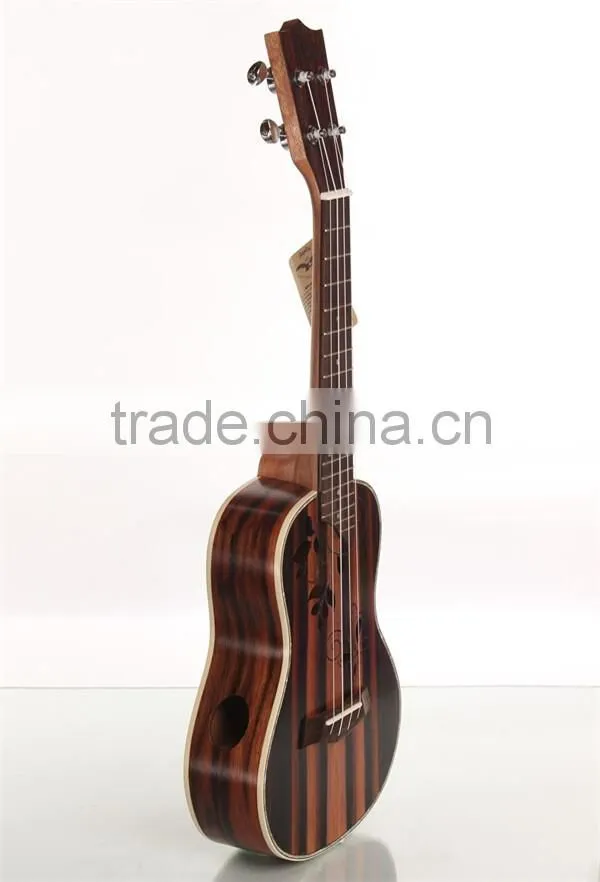 Wholesale ebony ukulele,concert wooden ukulele