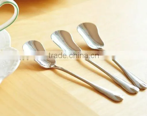 European style Stainless Steel410 butter spoon and ice cream Spoon with high quality and low price