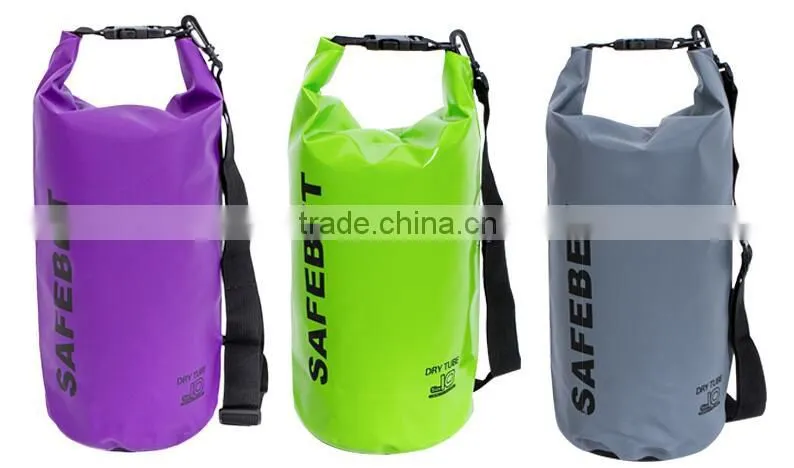 backpack 5L 8L 10L 20L dry tube bag pvc tarpaulin 250D waterproof dry duffel bags