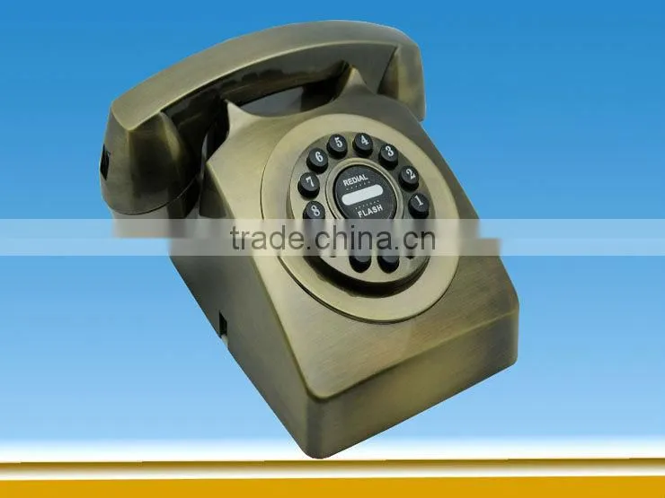 tel-6713123 Antique telephone Fashionable home antique bronze telephone