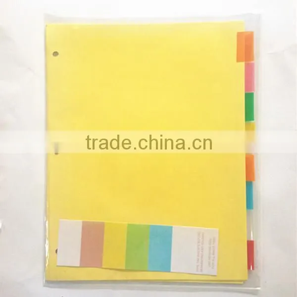 manila color 8 tab insert A4 divider