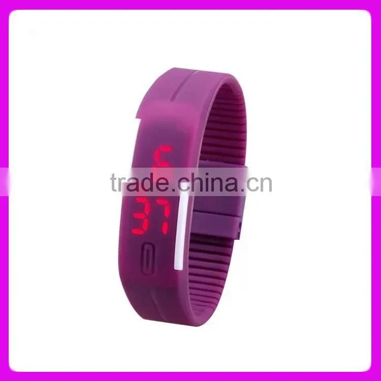Silicone touch screen watch a pedometer,Wrist strap pedometer