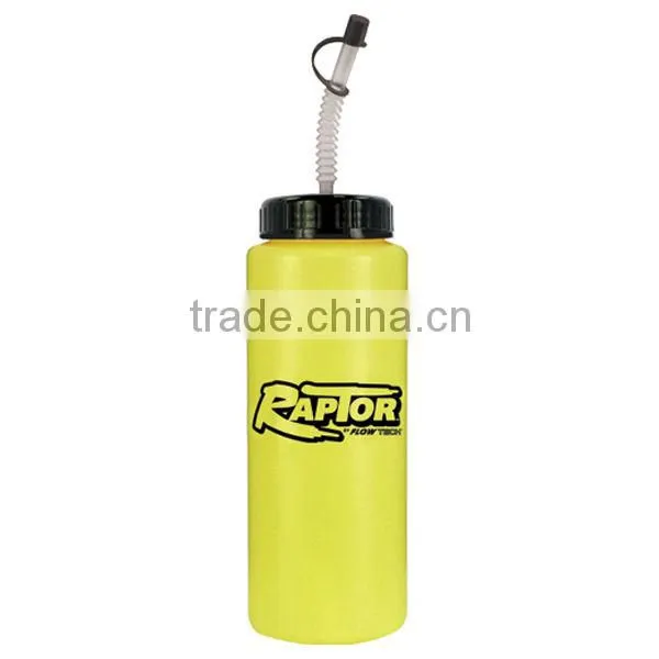 1000ml/32oz BPA free plastic sports bottle with straw lid