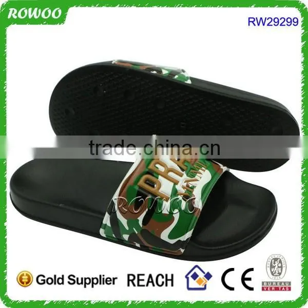 New design Men Bathroom Slippers Soft Customized Logo Slides Indoor Flat Sandals