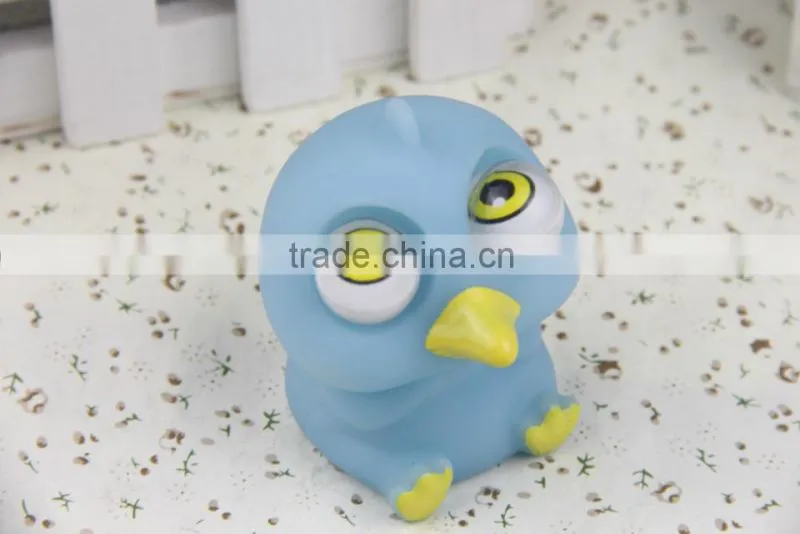 soft pvc vinyl eyes pop out animal toys ,eye pop squeeze toy