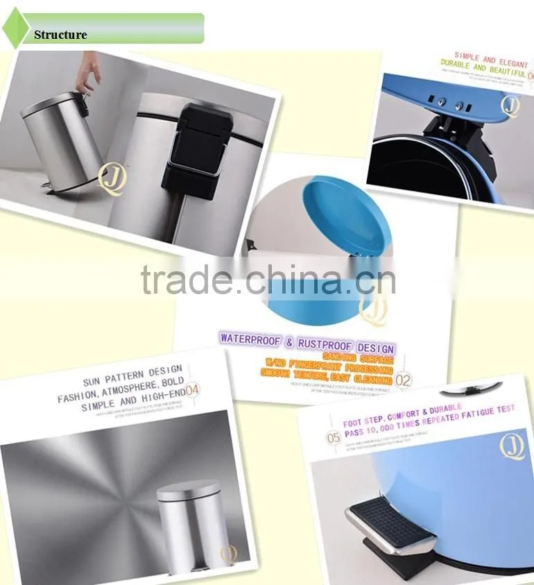 mini metal Iron pedal waste bin