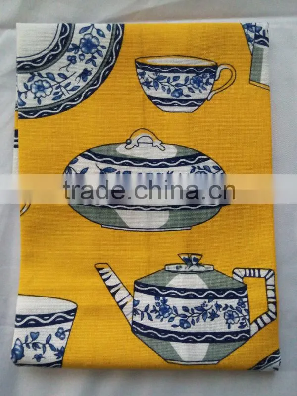 kitchen digital printed linen tea towel for home decorationl,promotion and gift-- chinaware or porcelain design