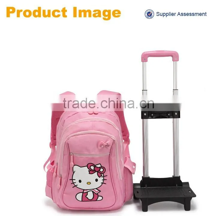 China factory new product stylish hello kitty girl school trolley bag