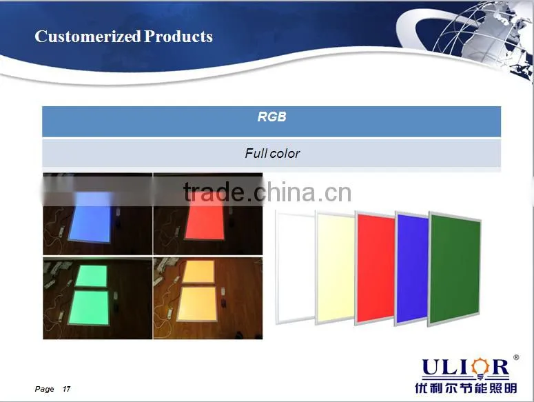 Hotel RGB full color led lights Wifi and 2.4G Wireless remote control 600x600 RGB led panel light 2x2 led flat panel 60x60cm