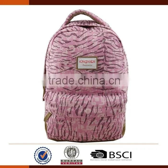 Wholesale Canvas Laptop Backpack Bag for School