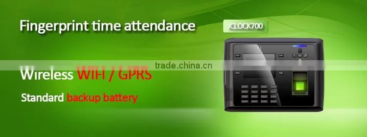 Alibaba Portuguese ID Card Reader Fingerprint Scanner GSM 3G Employee Biometric Time Attendance (HF-iclock700)