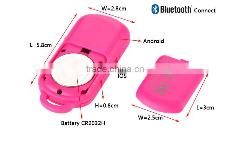 GLEESE High Quality Extendable Self portrait Monopod selfie stick + Bluetooth Remote Shutter