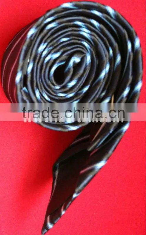 Fashion stripe man style hair silk ties