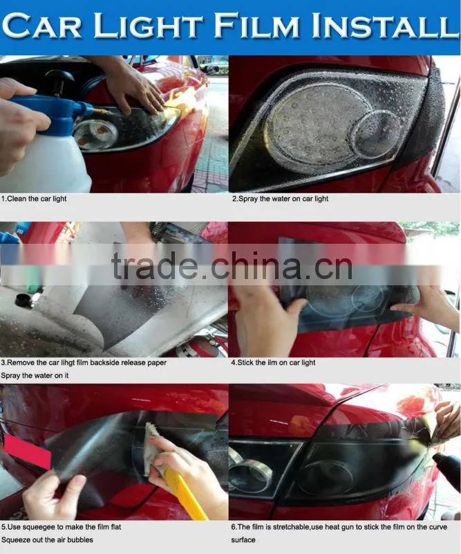 High Quality Sino Brand Wholesale PVC Material 3D Car Head Light Film