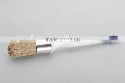 synthetic fiber brush wooden handle paint brush round painting brush