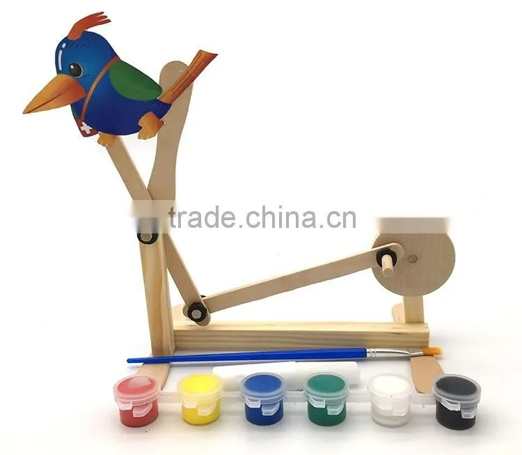 Woodpecker 3D puzzle Wooden kids educational toys
