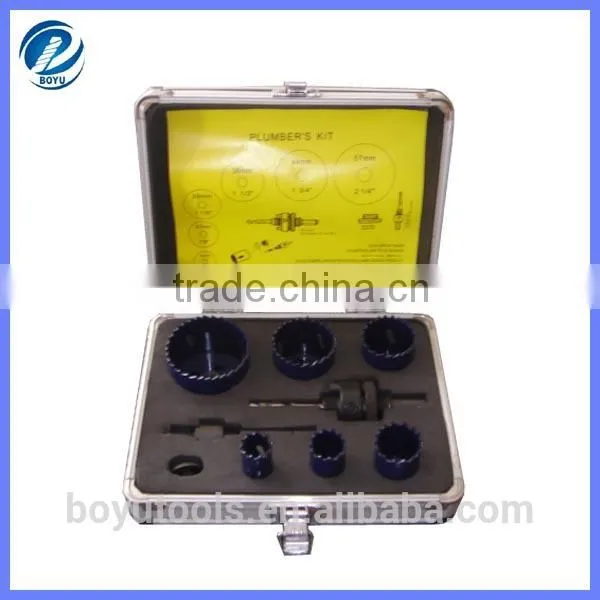 8PC HSS Bi-Metal Hole Saw Set
