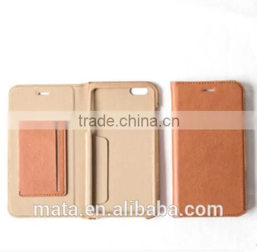 Retro Style Flip PU Leather Case With Card Slot Leather Case For iphone 6