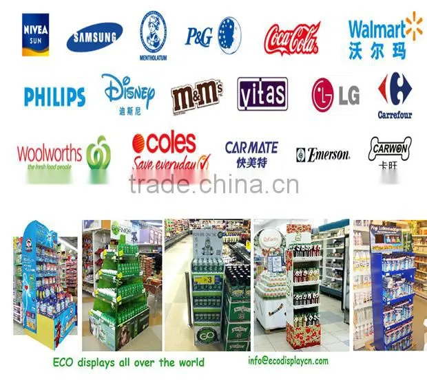 Traditional Designing Long Wallet Advertising Display Stands