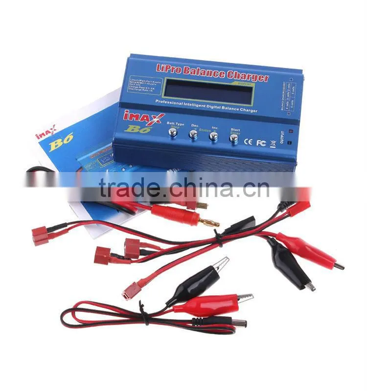 80W 6A LCD Digital iMAX B6 AC B6AC Lipo NiMh Li-ion Ni-Cd RC Battery Balance Digital Charger