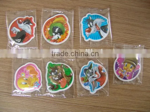 Custom cartoon cheapest pvc sticker,promotional gift 3d pvc sticker printing