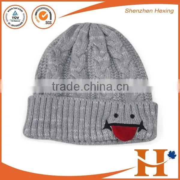 Factory wholesale custom beanie hat cap to keep winter warm