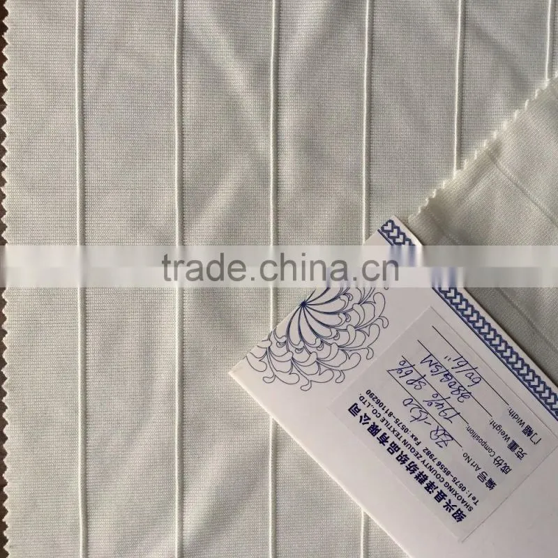 supply many bright colors of DTY polyester spandex jersey fabric for T-shirt and swim wear