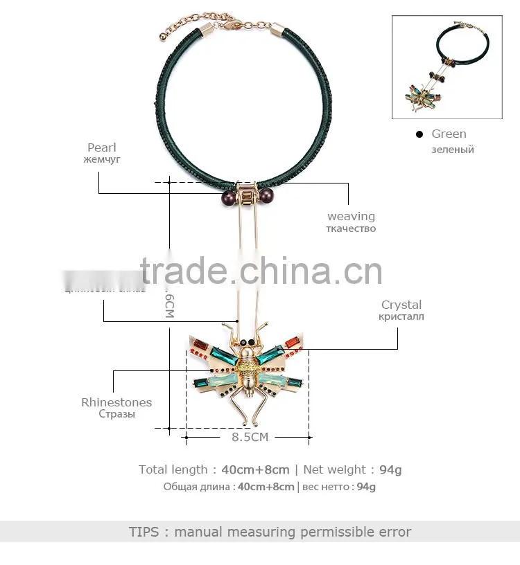 Fashion New Design Hotsale Charm Jewelry Rhinestone Pendant Necklace