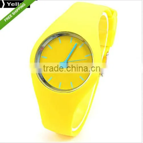 fashion silicone jelly watch