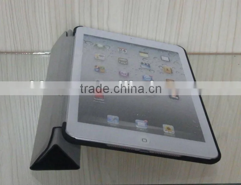 Hot Sale!! Luxury PU Leather folder smart case cover for ipad 2/3/4