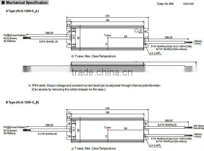 Meanwell 150w led driver 1400ma/ Single Output LED Power Supply 150w/dimming led driver 150w