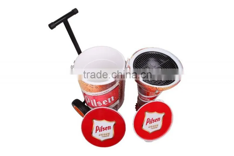 Beer bottle cooler-grill