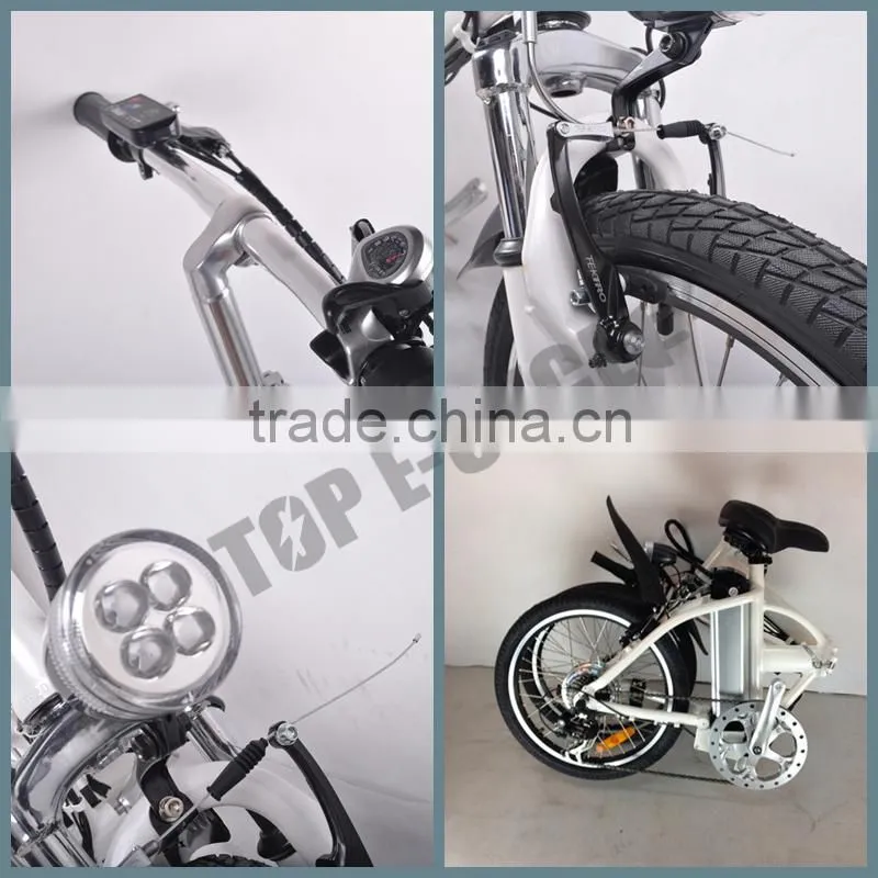 Alloy frame mini ebike easy riding small folding electric bike