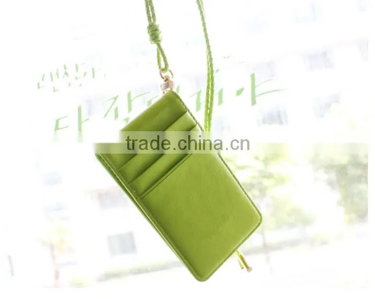 Bifold leather ladies credit card wallet womens credit card holder