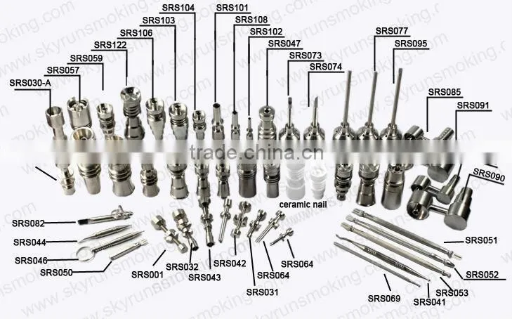 14mm 18mm gr2 titanium smoking nail titanium domeless nail wholesale