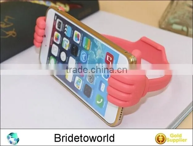 Colorful Plastic Cartoon Hand Hug Style Stand holder for Samsung Mobile Phone Tablets