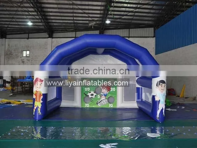 inflatable soccer shooting goal,inflatable football toss game,football shooting